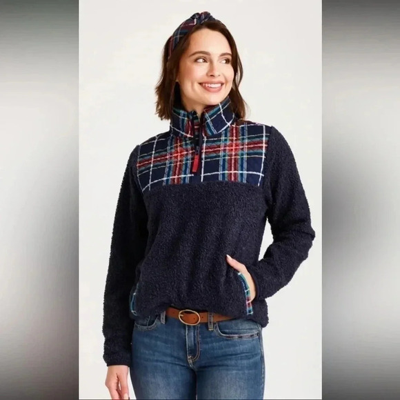 Nwt Vera Bradley Teddy Fleece Pullover Size Xl - Picture 1 of 8